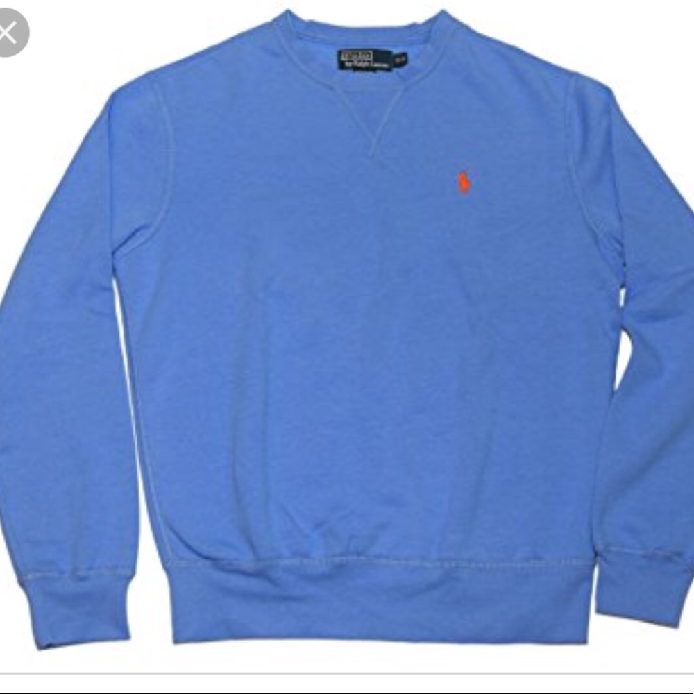 Polo mens long sleeve crew neck sweatshirt